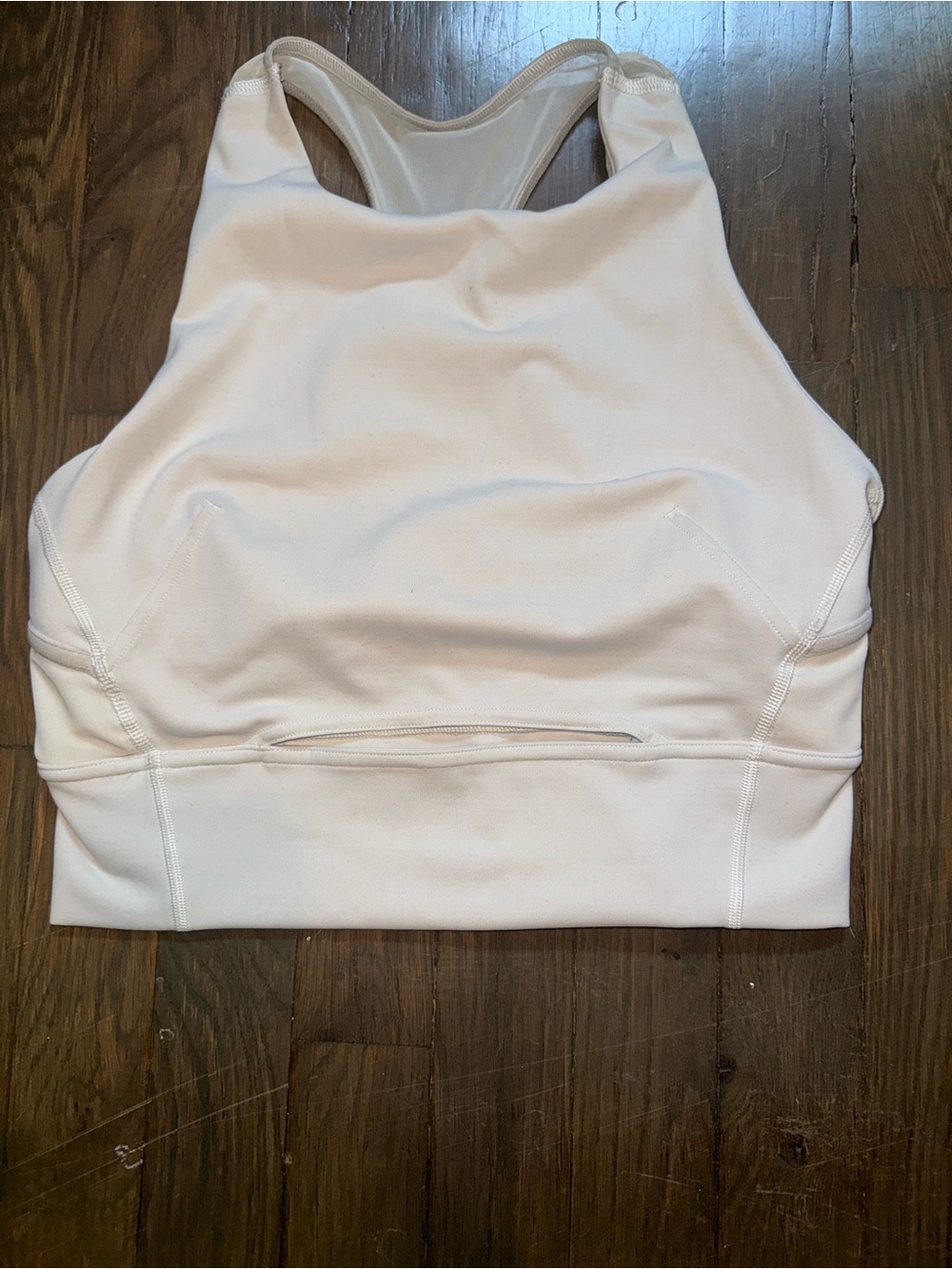 Wundertrain High Neck Sports Bra - Cream